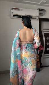 Presentándole la colección de Sari más hermosa y última lista para usar con impresiones digitales - Product Image 4