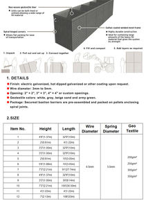 Commercio all'ingrosso mare galleggiante barriera difensiva pesantemente difensivo cemento zincato barriera difensiva <span class=keywords><strong>bastione</strong></span> - Product Image 4
