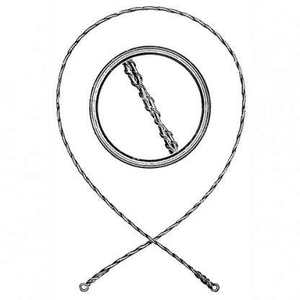 Scie à fil Gigli manuelle en acier inoxydable, instrument chirurgical orthopédique, tailles 30cm-70cm, Surgi Droit - Product Image 4