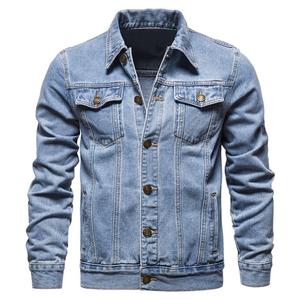 Veste à logo personnalisé pour hommes Veste en jean tendance baggy grande taille à la mode d'automne Veste en jean délavé rétro - Product Image 2