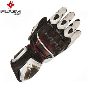 Gants de moto d'hiver Gants d'équitation rapide Gants en cuir en fibre de carbone Protection des jointures Coupe-vent Imperméable à l'eau Long Cuff Design Cold - Product Image 4