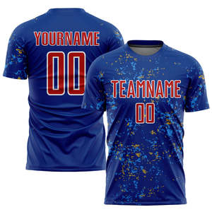 เสื้อฟุตบอลทีมประสิทธิภาพสูงเสื้อระบายอากาศแบบสั่งตัดได้สำหรับการฝึกในคลับและการแข่งขันในโรงเรียน - Product Image 1