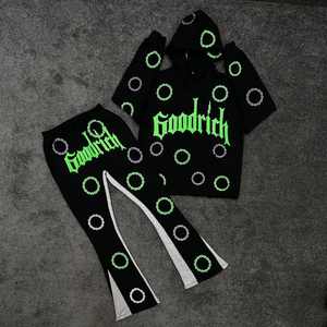 ชุดวอร์มผ้าฟลีซพิมพ์ลายพัฟฟ์ พิมพ์ลายสกรีน กางเกงทรงบาน ผ้าฝ้าย 100% ทรงโอเวอร์ไซส์ ใส่ได้ทั้งชายและหญิง ระบายอากาศได้ดี เหมาะสำหรับฤดูหนาว ขายส่ง คุณภาพสูง สำหรับผู้ชาย - Product Image 1