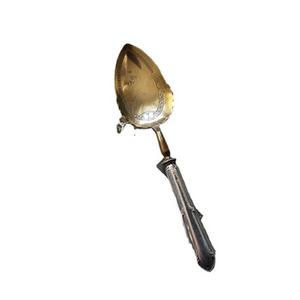 Cuillère de mariage en aluminium revêtu de PVD couleur or vintage, couverts de table parfaits, ustensiles de cuisine, cuillère à dessert pour la maison, ensemble de couverts - Product Image 2