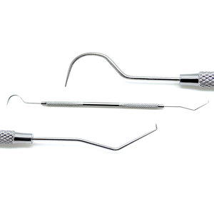Sonde dentaire de classe I de type B pour examen dentaire, alimentation manuelle, fabriquée en acier et métal durables - Product Image 1