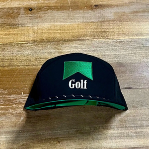 Gorra de 7 paneles del fabricante de sombreros de Vietnam gorra de béisbol impermeable logotipo personalizado sombrero de golf para hombres con cuerda de agujero cortado con láser - Product Image 3