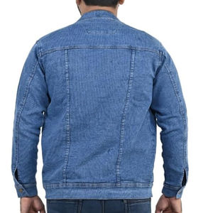 Chaqueta Vaquera de Invierno para Hombre, Suministro Directo de Fábrica OEM, Ropa Exterior Informal, Estilo Urbano, Logotipo Frontal, Transpirable, Venta al por Mayor - Product Image 2
