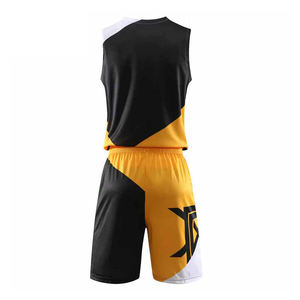 Ensemble de maillots de basket-ball réversibles pour hommes, kits de sport personnalisés à séchage rapide, uniforme imprimé par sublimation, respirant, grande taille - Product Image 2