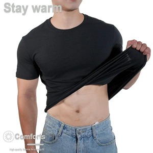 Camiseta con cuello redondo para hombre y mujer, camiseta de algodón de alta calidad, camisetas de manga corta de Color sólido, ropa transpirable en blanco y negro, camisetas para parejas - Product Image 3