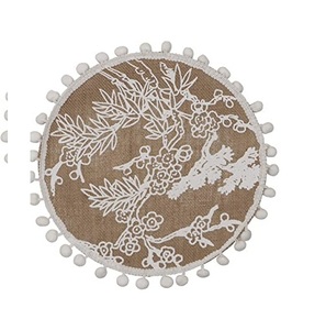 Napperons arrondis les plus vendus en gros pour la décoration de table à manger, les restaurants et les mariages-Plusieurs tampons conçus pour le placement des aliments - Product Image 1