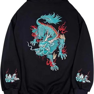 2025 ropa de calle de alta calidad 360gsm 100% algodón Sudadera con capucha de gran tamaño casual en blanco Sudadera con capucha personalizada sudaderas con capucha para hombres - Product Image 3