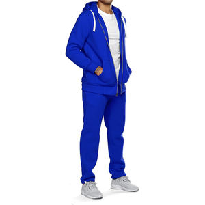Venta al por mayor de personalizado de los hombres de cremallera completa transpirable Jogging Chándal Venta caliente de manga larga ropa deportiva al aire libre de entrenamiento Jogger Set - Product Image 1