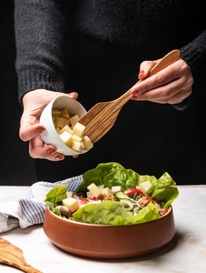 Mini juego de espátula de madera de Olivo de 8 pulgadas, juego de espátula de madera pequeña, juego de Mini espátula antiadherente resistente al calor para hornear y cocinar - Product Image 4