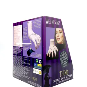 Décoration de mercredi : Main décorative en plastique au design glacé avec fixation magnétique - Product Image 1