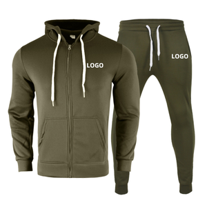 Chándal de 2 piezas para hombre, conjuntos de Sudadera con capucha, trajes atléticos informales para correr, ropa de algodón 100%, conjuntos para hombre - Product Image 2
