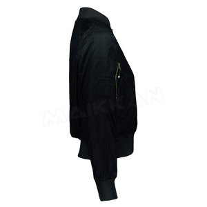 Chaqueta de bombardero de mujer de nuevo diseño al por mayor para ropa de invierno cálida y cómoda con tela de lona transpirable con relleno de algodón - Product Image 5