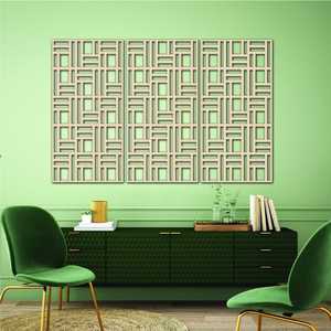 Tenture murale en bois faite à la main de qualité supérieure pour intérieurs minimalistes Textile décoratif Art déco célébrations d'anniversaire - Product Image 4