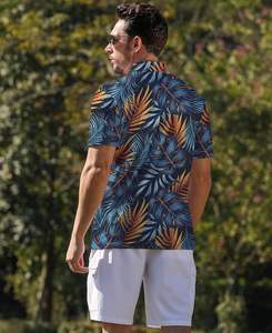 Polo de Golf de Manga Corta con Estampado Informal para Hombre, Camisa Elástica de Secado Rápido, Transpirable, Tejido de Punto Paquistaní a Rayas PARA EL Verano - Product Image 3