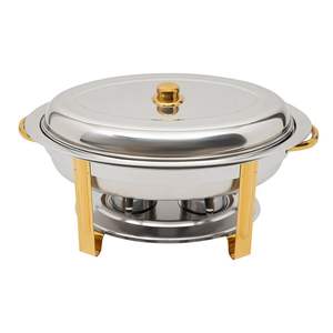 Plato de frotamiento de acero inoxidable Premium asequible con gran durabilidad y diseño atractivo para buffets y eventos - Product Image 6