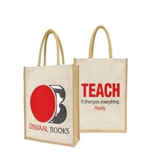 Sacs à main en jute à la mode, réutilisables, personnalisés et écologiques Sacs fourre-tout en jute naturel personnalisés pour des achats durables - Product Image 1