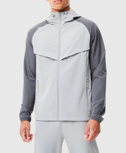 Custom Loose Fit Windbreaker Suit Two Piece Set Zip-Up Jacket Contrast Color Nylon Tracksuit Men - Product Image 6