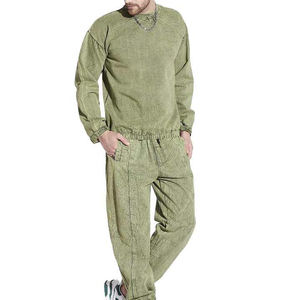 Fabricant de vêtements de haute qualité pantalon évasé personnalisé Vintage lavé à l'acide soleil délavé personnalisé imprimé bouffant survêtement de jogging pour hommes - Product Image 4