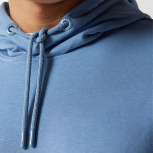 Sweat à capuche en molleton 100% coton de haute qualité pour homme, pull à motif uni, basique lourd mélangé pour l'hiver - Product Image 4