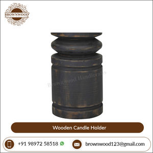 ชุดเชิงเทียนโบราณสีเทาเข้มมี3ดีไซน์ที่เป็นเอกลักษณ์เชิงเทียนไม้มะม่วงคุณภาพสูงขายส่งจากผู้ผลิตอินเดีย - Product Image 4