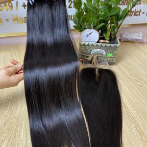 Extensión de cabello Remy virgen vietnamita de moda Máquina de estilo recto Trama doble Color natural Hecho en Vietnam - Product Image 3