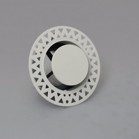 Diffuseur d'air rond sans cadre de 100 mm pour plafond, idéal pour les appartements modernes