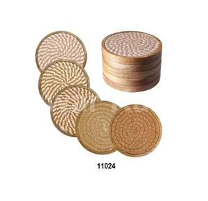 แผ่นรองแก้วไม้สี่เหลี่ยมทรงโมเดิร์นเพ้นท์ลายด้วยมือ ขนาดเส้นผ่านศูนย์กลาง 300 มม. เป็นมิตรกับสิ่งแวดล้อม - Product Image 5