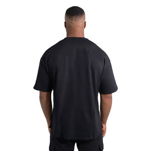 เสื้อยืดฟิตเนสผ้าฝ้าย100% สำหรับผู้ชายพิมพ์ลายตัวอักษรถักแขนสั้นสำหรับฟิตเนสฟิตเนสขนาดใหญ่พิเศษแบบคลาสสิก - Product Image 3