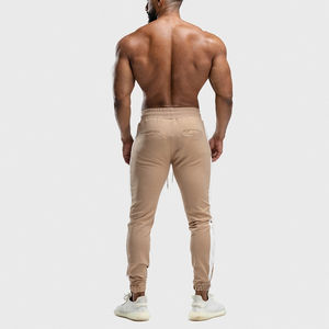 Pantalones Deportivos Casuales de Alta Calidad para Hombre, Diseño Moderno con Franja Lateral Reflectante, Color Caqui, 100% Algodón, Venta al por Mayor - Product Image 3