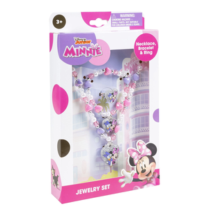 Juego de Joyería de Moda de 3 Piezas con Diseño de Mickey y Minnie, Personalizable OEM/ODM, Collar, Pulsera y Anillo, Precio Directo de Fábrica - Product Image 3