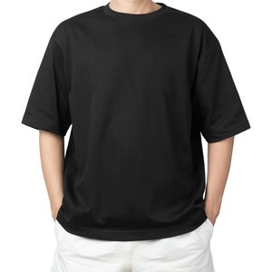 Venta al por mayor personalizado 100% algodón hombres camisetas de alta calidad de talla grande de manga corta cuello redondo Logotipo de impresión en blanco camisetas - Product Image 1