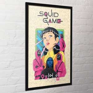 Póster de Diseño Moderno con Retrato de Seoyoung para la Segunda Temporada de Squid Game en Netflix - Product Image 2