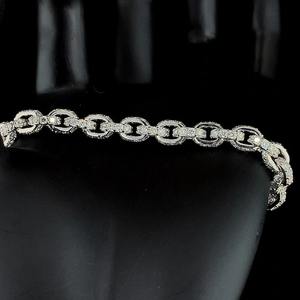 Iced Out Moissanite Diamond Bracelet 925 Sterling Silver Diamond Bracelet Hip Hop Jewelry - Product Image 4