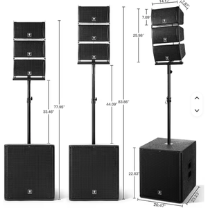 VENTA DE ALTAVOZ DE ARREGLO EN LÍNEA ACTIVO DE TRES VÍAS RCF HDL 50-A 4K Pro Sound 2x12 8000W 143 OM - Product Image 1