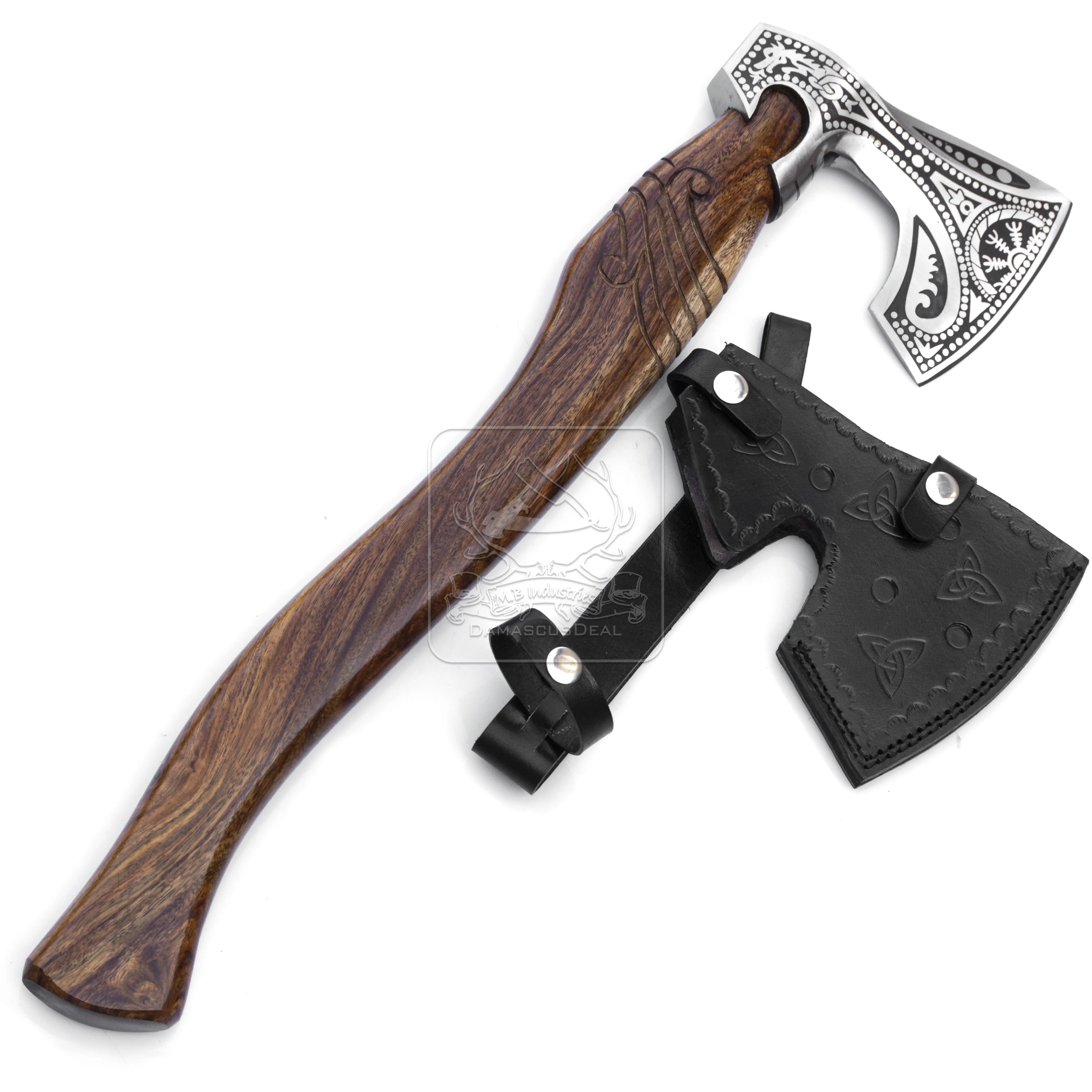 Machado viking forjado à mão, machado DD-VikingAxe-104 northmen tomahawk estilo viking, artesanal, machado