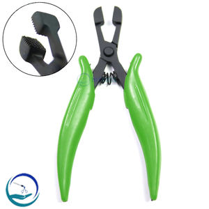 Pinzas Elegantes para la Instalación de Extensiones de Cabello Doradas, Mango Morado, Acero Inoxidable, Herramienta de Alta Durabilidad, Sistemas de Microeslabones Nano Beads - Product Image 6