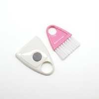Mini pelle et brosse en PP avec rangement magnétique pour clavier, bureau, comptoir de cuisine, bleu et rose