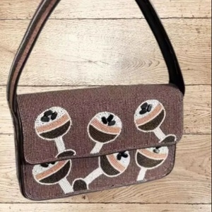 Sac à main de soirée bohème en perles faites à la main, style indien multicolore, pour le shopping - Product Image 3