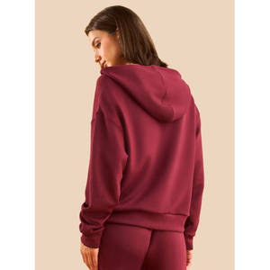 <b>Women's</b> Plain <b>Zip</b> Through <b>Hoodie</b> with Pockets Full <b>Zip</b> Hooded Sweatshirt Regular Fit Long Sleeve Solid Color Casual Everyday Wea - Product Image 3