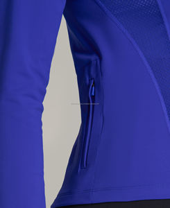 Chaqueta Deportiva Personalizada para Mujer, con Cierre, de Alta Calidad, Transpirable, para Yoga y Running, Ecológica, de Secado Rápido, Ligera, 100% Poliéster - Product Image 4