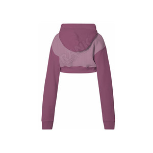 Último Diseño, Más Vendido, Fabricado por el Mejor Fabricante, Transpirable, Ecológico, Sudadera Corta con Capucha para Mujer - Product Image 2