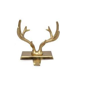 Lot de 3 cintres pour bas de vacances finition dorée Designs Cast Metal Mantel Hooks Iron Finish Christmas - Product Image 4