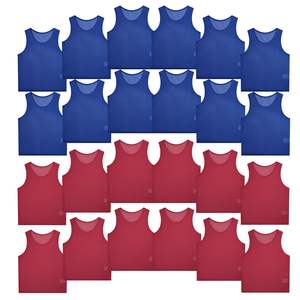 Uniforme de entrenamiento al aire libre para adultos y niños 12 chalecos de entrenamiento con camiseta de fútbol deportiva de corte automatizado para hombres - Product Image 1