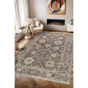 Tapis d'intérieur Netline Home Lavinia LA009, motif floral classique, élégant, ensemble de 80x150 cm - Product Image 2