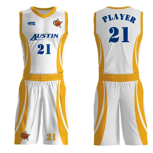 ชุดเสื้อเจอร์ซีย์บาสเก็ตบอลแบบระเหิดสำหรับผู้ชายผ้าโพลีเอสเตอร์100% ออกแบบได้ตามต้องการ - Product Image 6