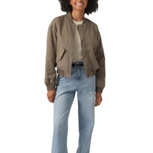 Nouveau style de blouson bombardier noir personnalisé pour hommes et dames manteau d'hiver en satin veste en cuir à la mode pour femmes blouson bombardier vente en gros - Product Image 6